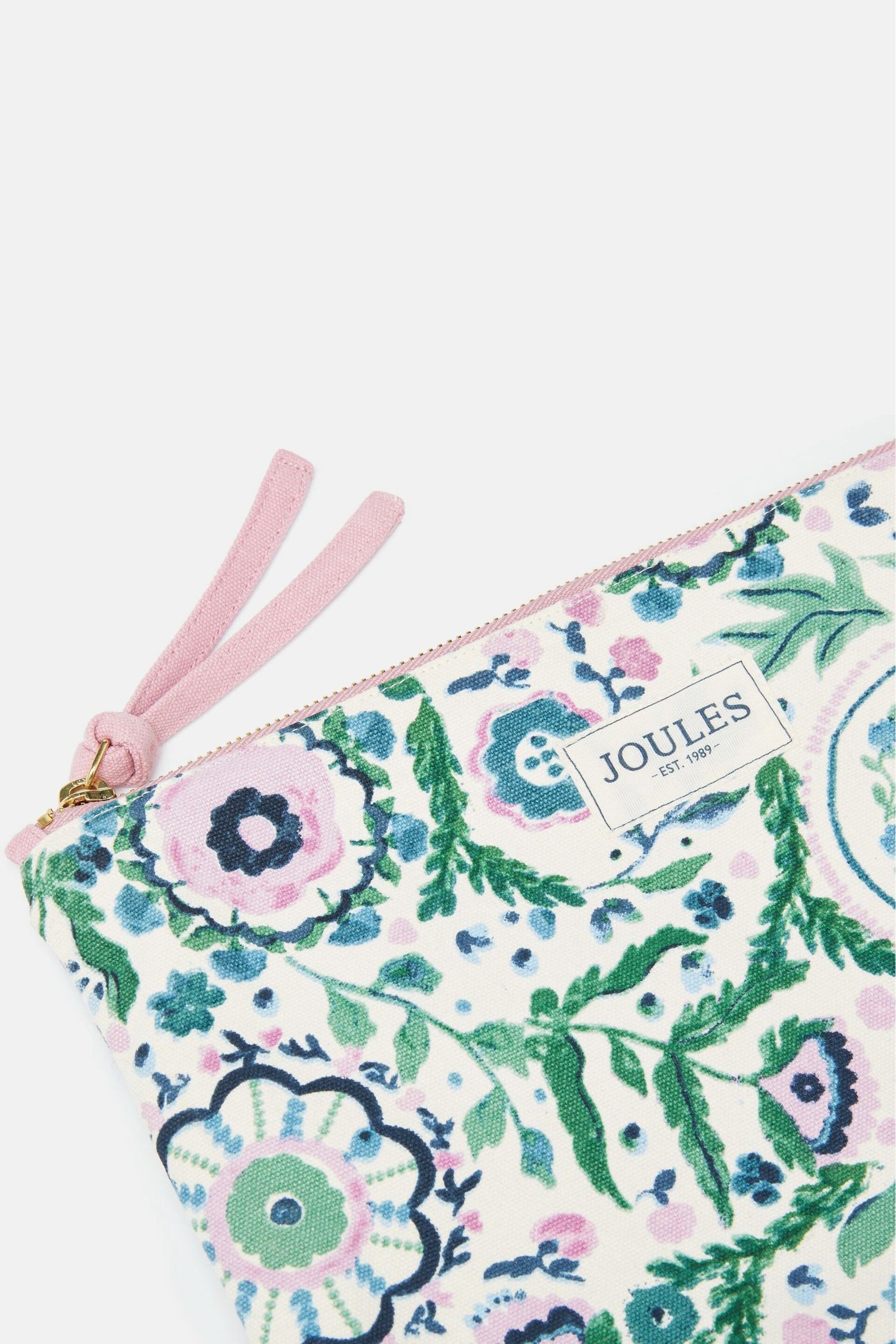 Joules Carrywell Floral Zip Pouch - Image 2 of 4