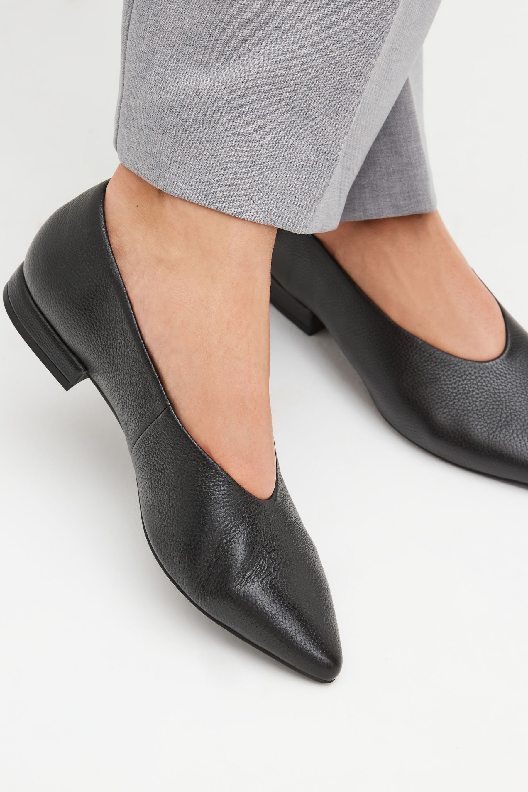 Pointed toe ballerina shoes store