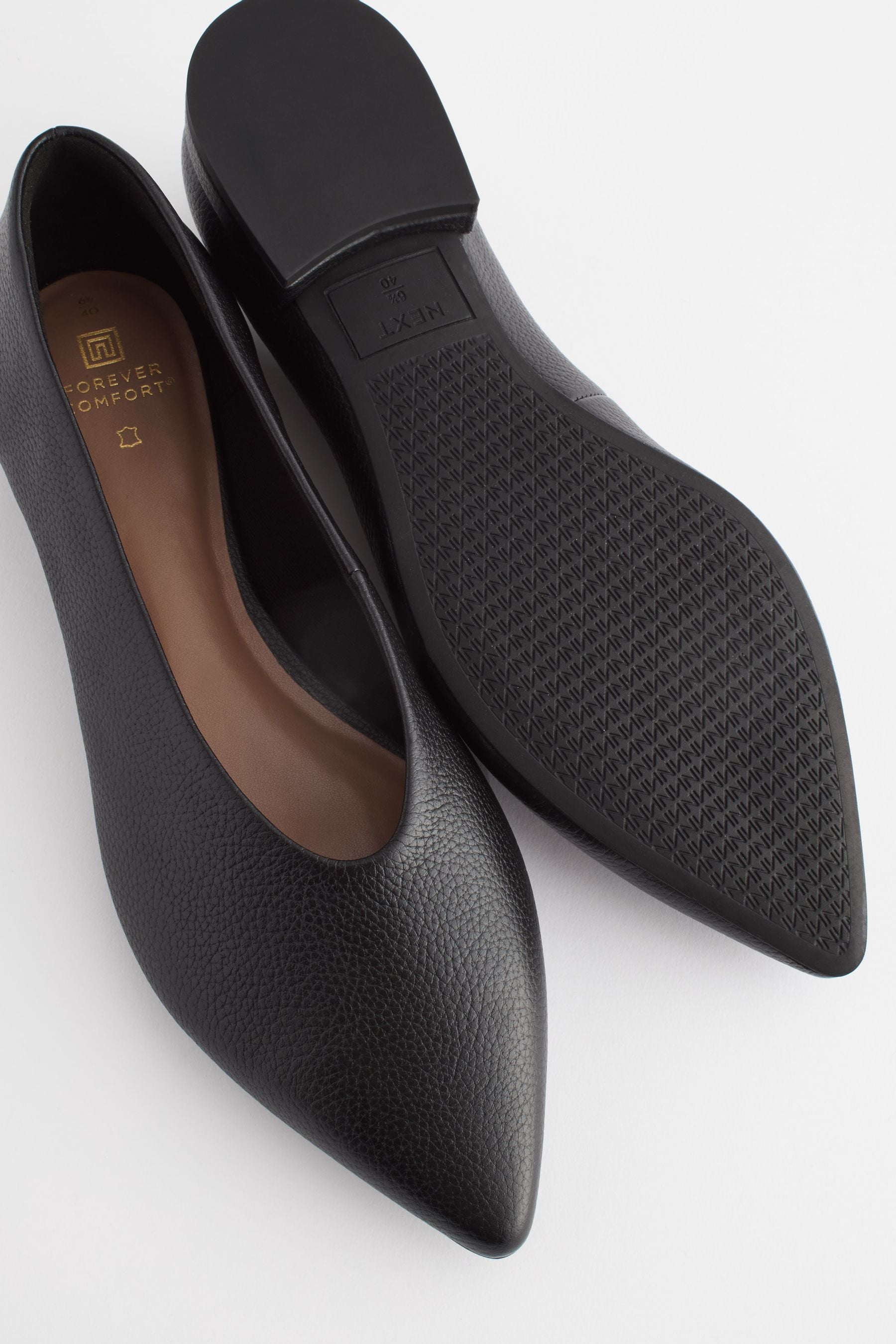Comfy black hot sale flat shoes