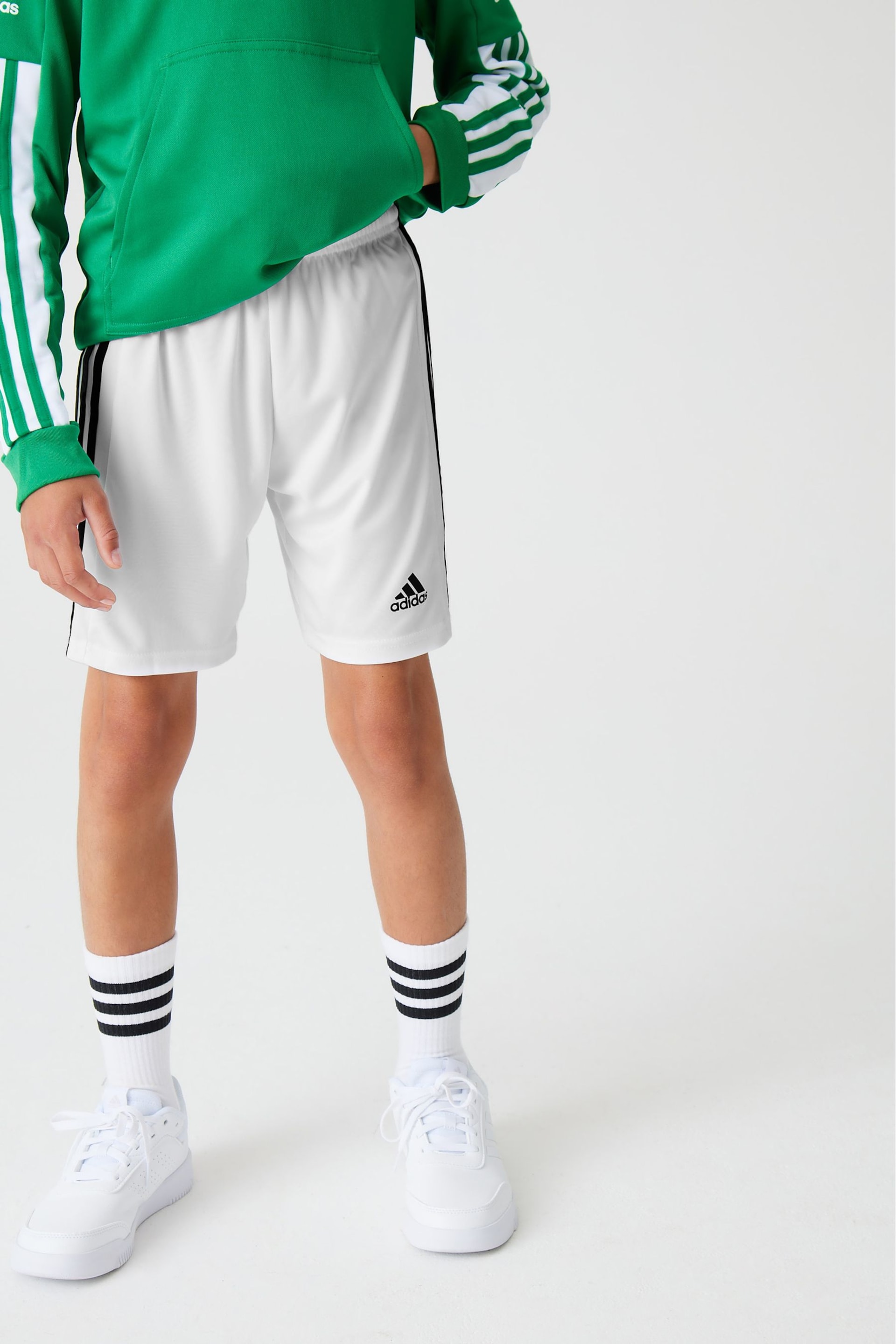 adidas White Squadra 21 Shorts - Image 1 of 10
