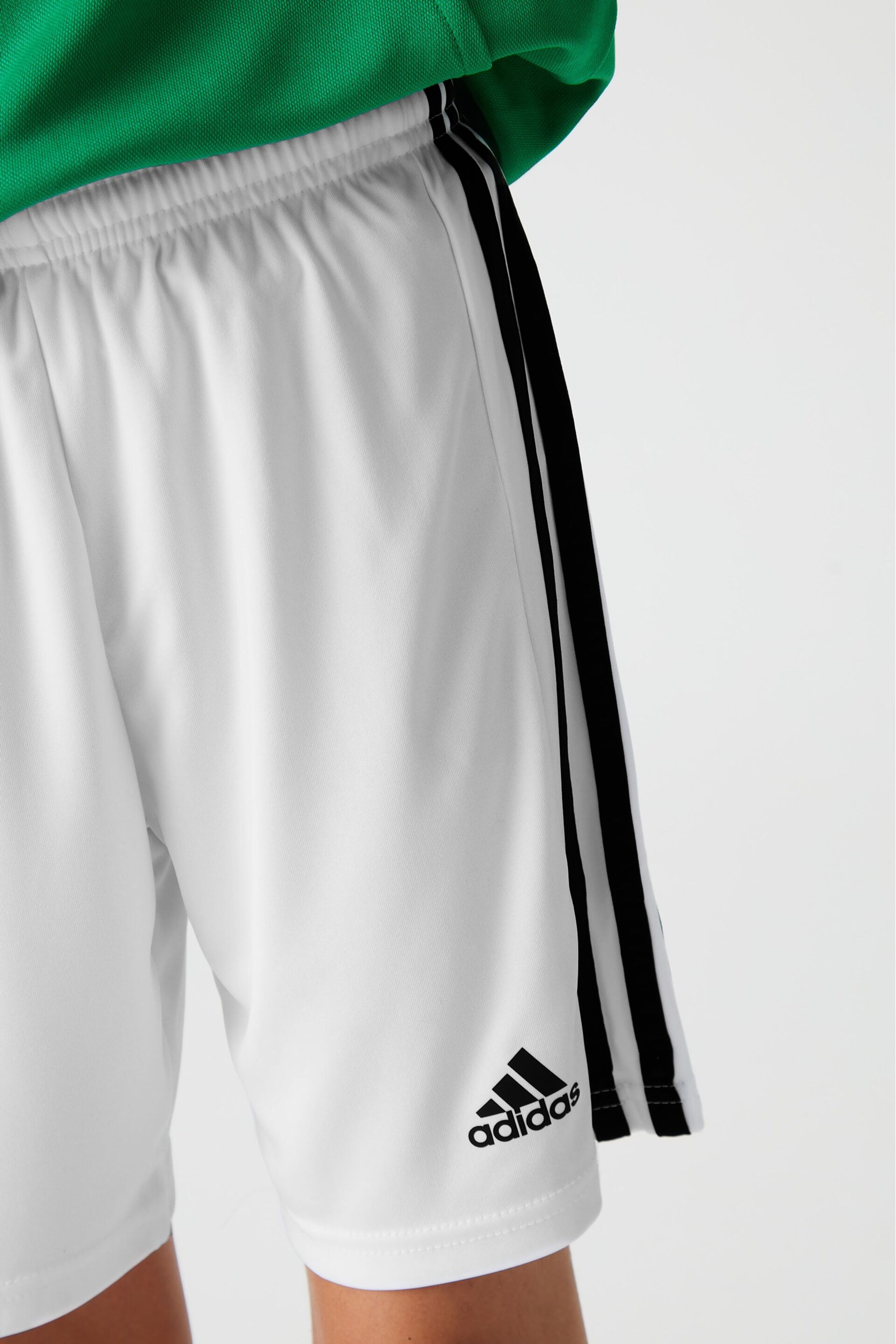 adidas White Squadra 21 Shorts - Image 3 of 10