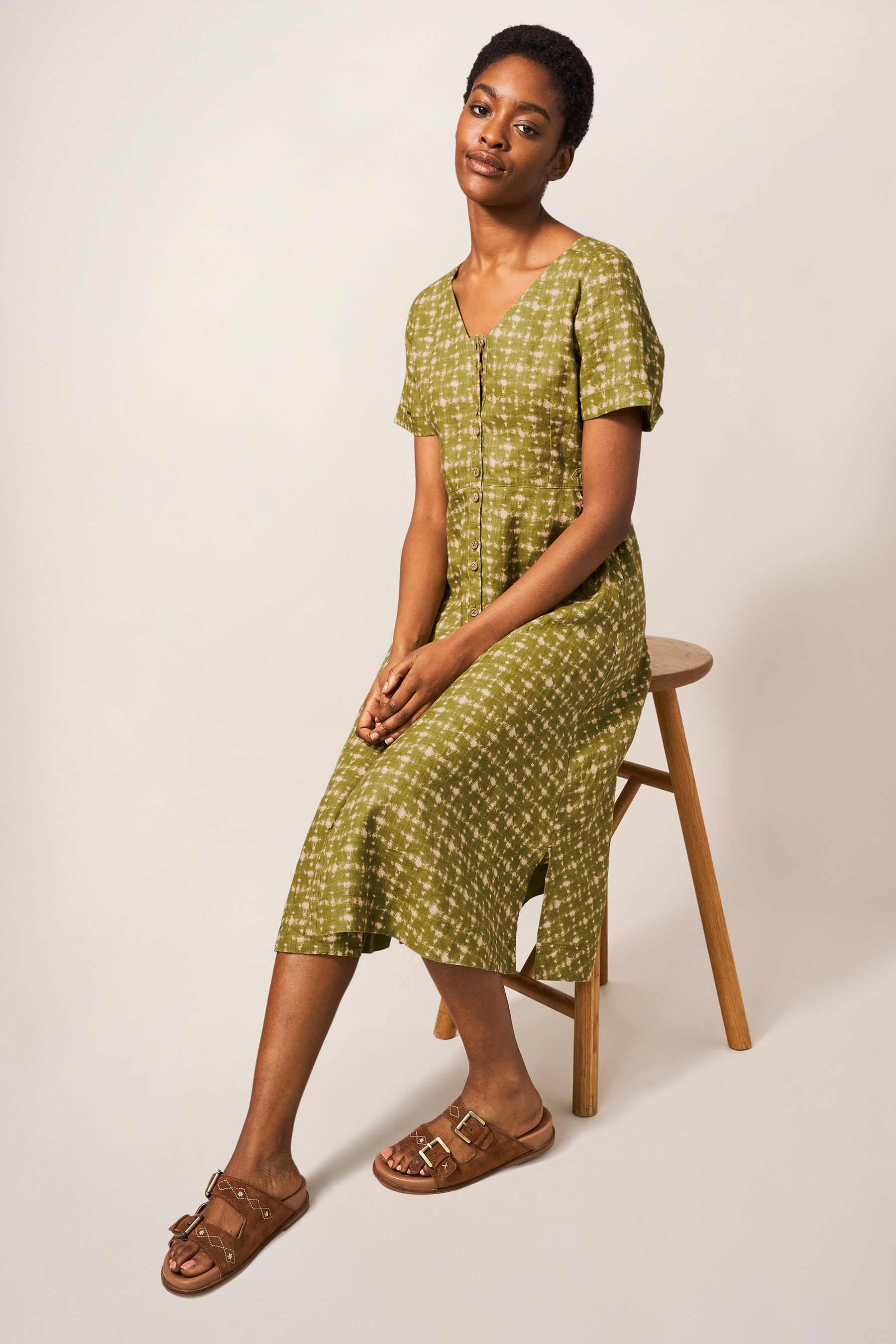 White stuff midi dress discount