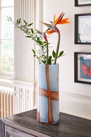 Multi Large Statement Pattern Glass Vase - Image 1 of 4