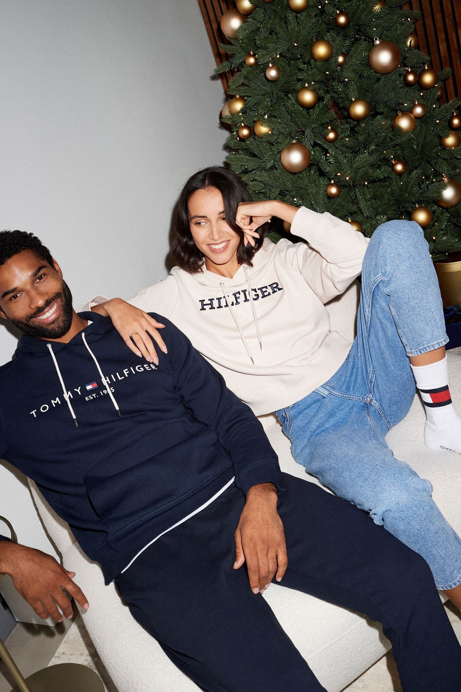 Blue tommy hoodie outlet
