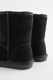 Black Tall Warm Lined Water Repellent Suede Pull-On Boots - Image 4 of 6