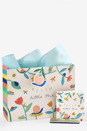 Bright Floral Baby Gift Bag and Card Set - Image 3 of 3