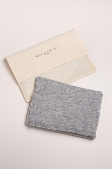 Pure Luxuries London Grey Oxford Cashmere Scarf