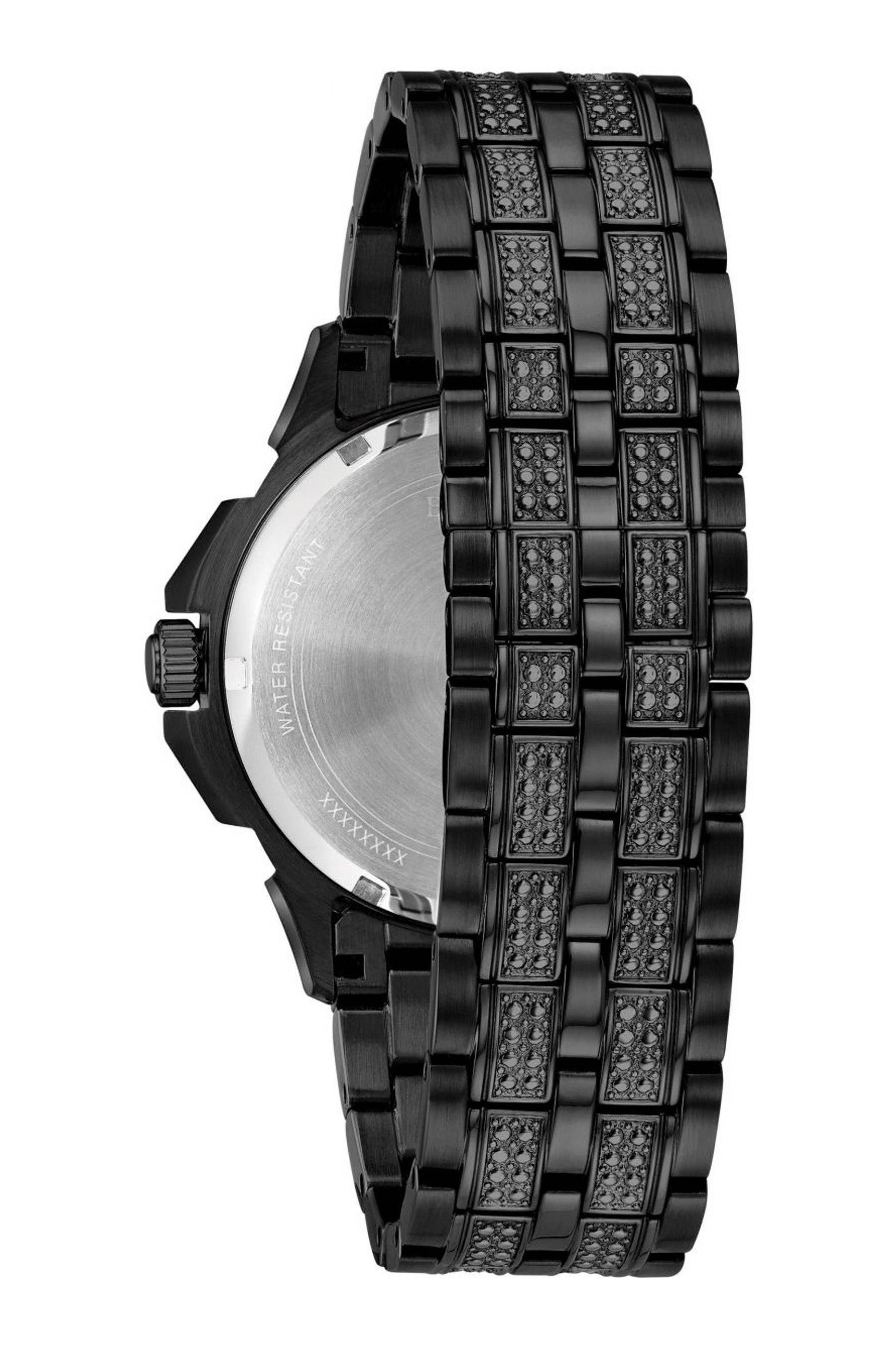 Mens bulova on sale crystal watch