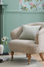 Sage Green 45 x 45cm Soft Velour Cushion - Image 1 of 7