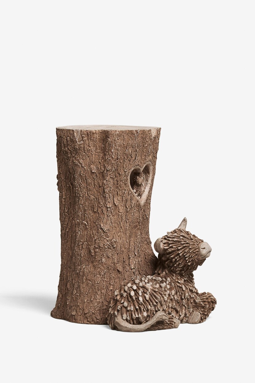 Natural Hamish The Highland Cow Side Table - Image 6 of 9