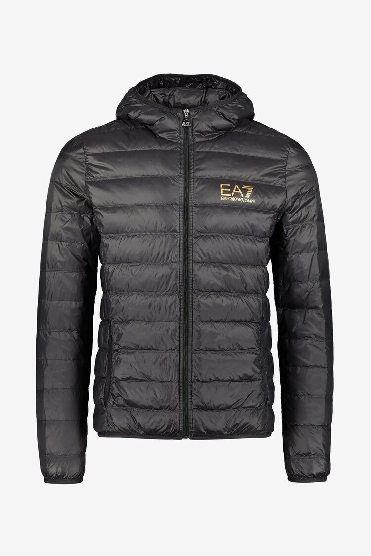 Next：日本 Emporio Armani EA7 ブラック フード付き パッド入り  