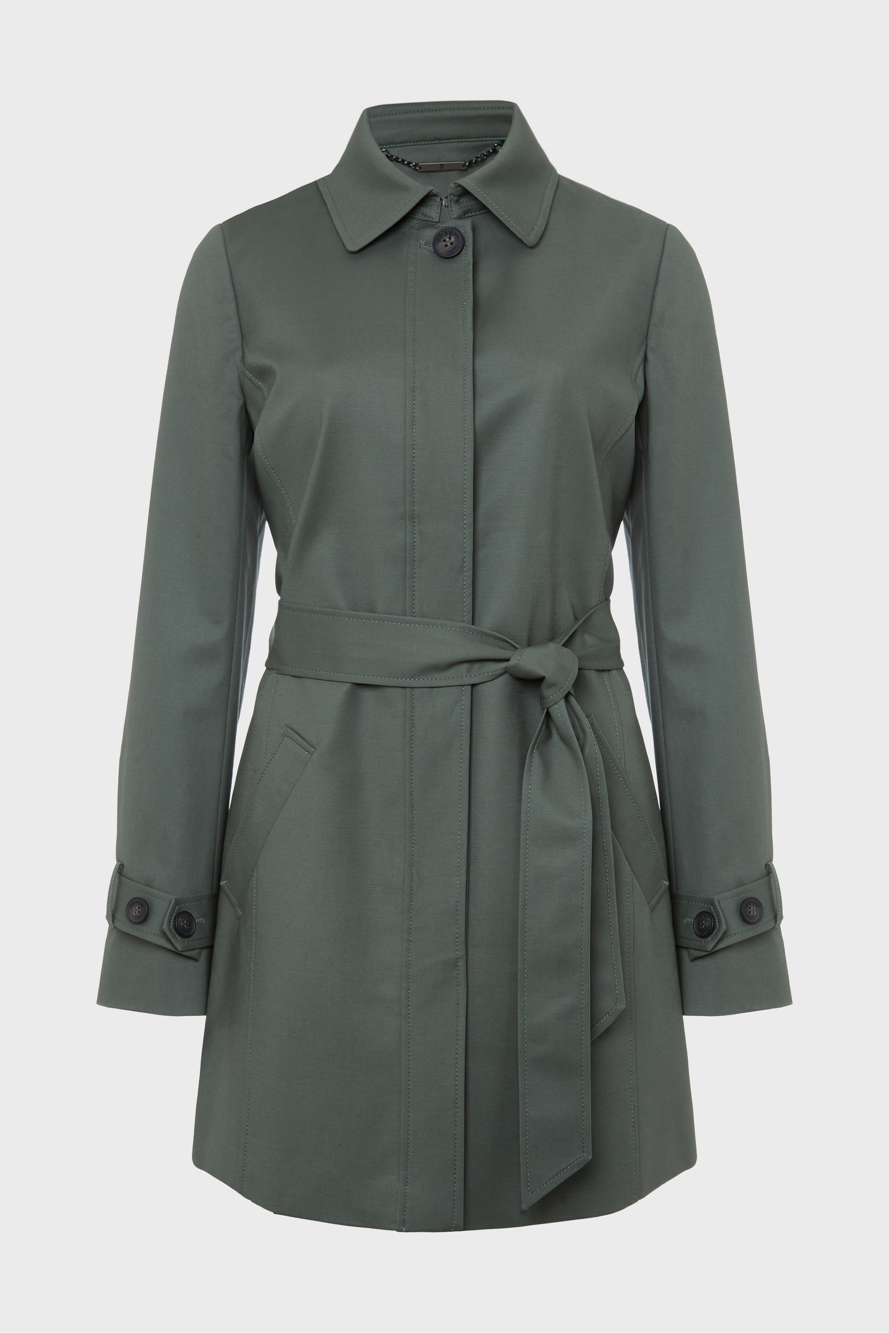 Hobbs green trench coat discount