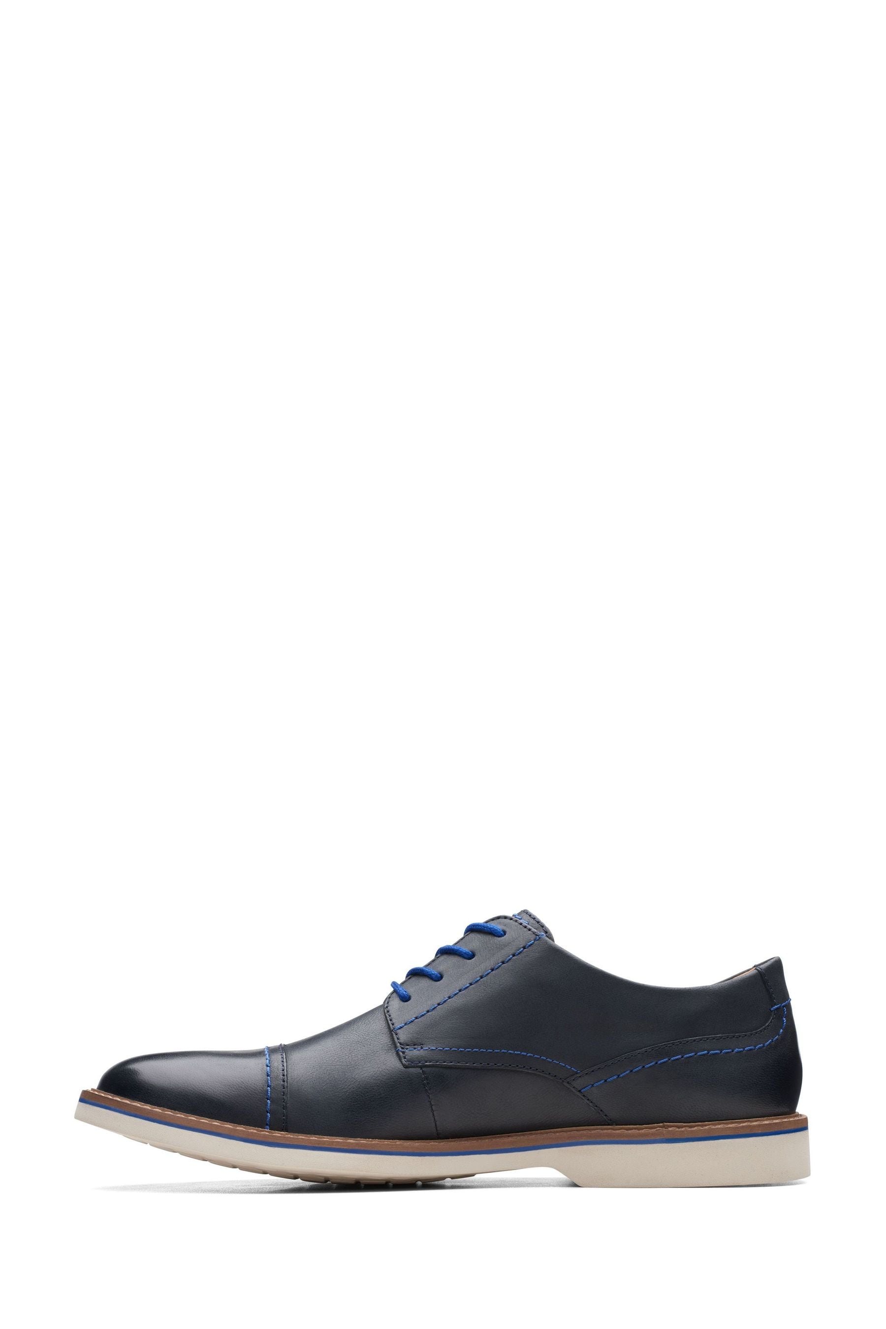 Clarks navy dress shoes best sale