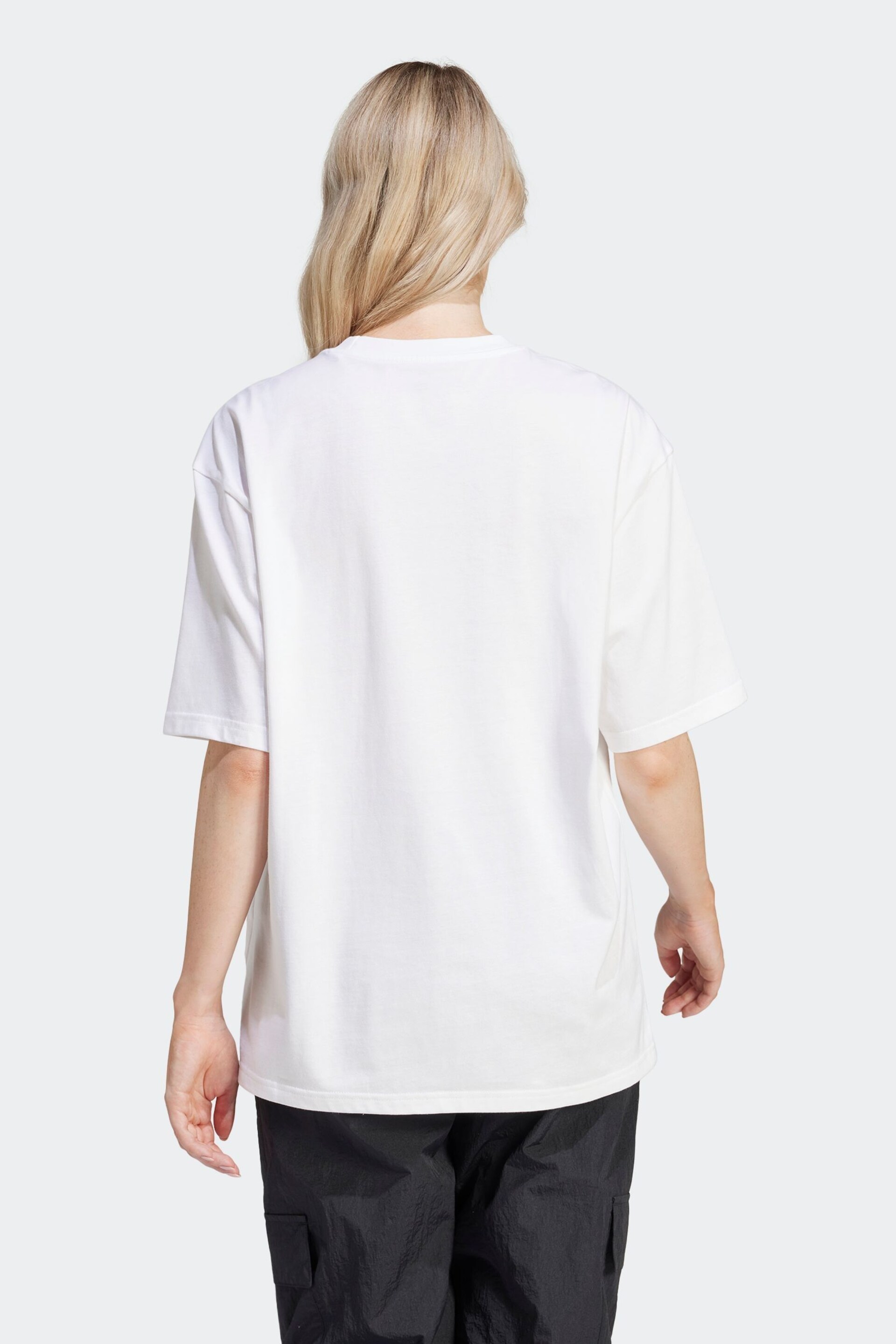 adidas White Sportswear Flower Pack Badge Of Sport T-Shirt - Image 2 of 7