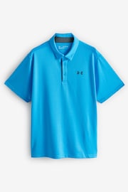 Under Armour Coral/Red Golf Tech Polo Shirt - Image 4 of 4