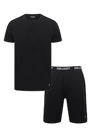 Lyle & Scott Black Lounge Set - Image 1 of 5