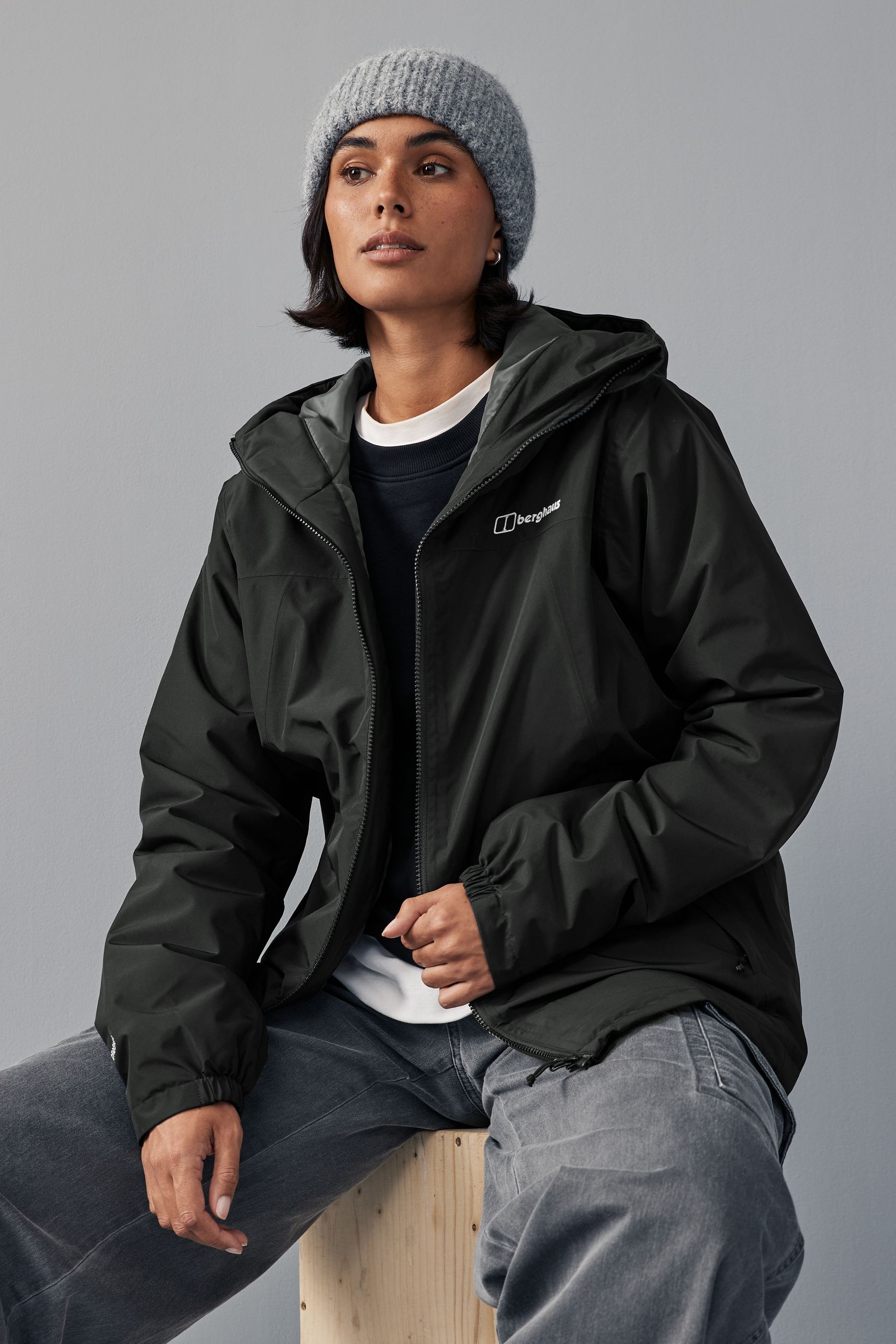 Berghaus Black Deluge 3 Insulated Waterproof Jacket