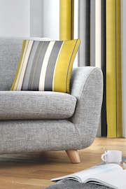 Fusion Ochre Yellow 100% Cotton Whitworth Square Cushion - Image 1 of 3