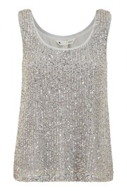 Yumi Silver Sequin Vest - Image 4 of 4