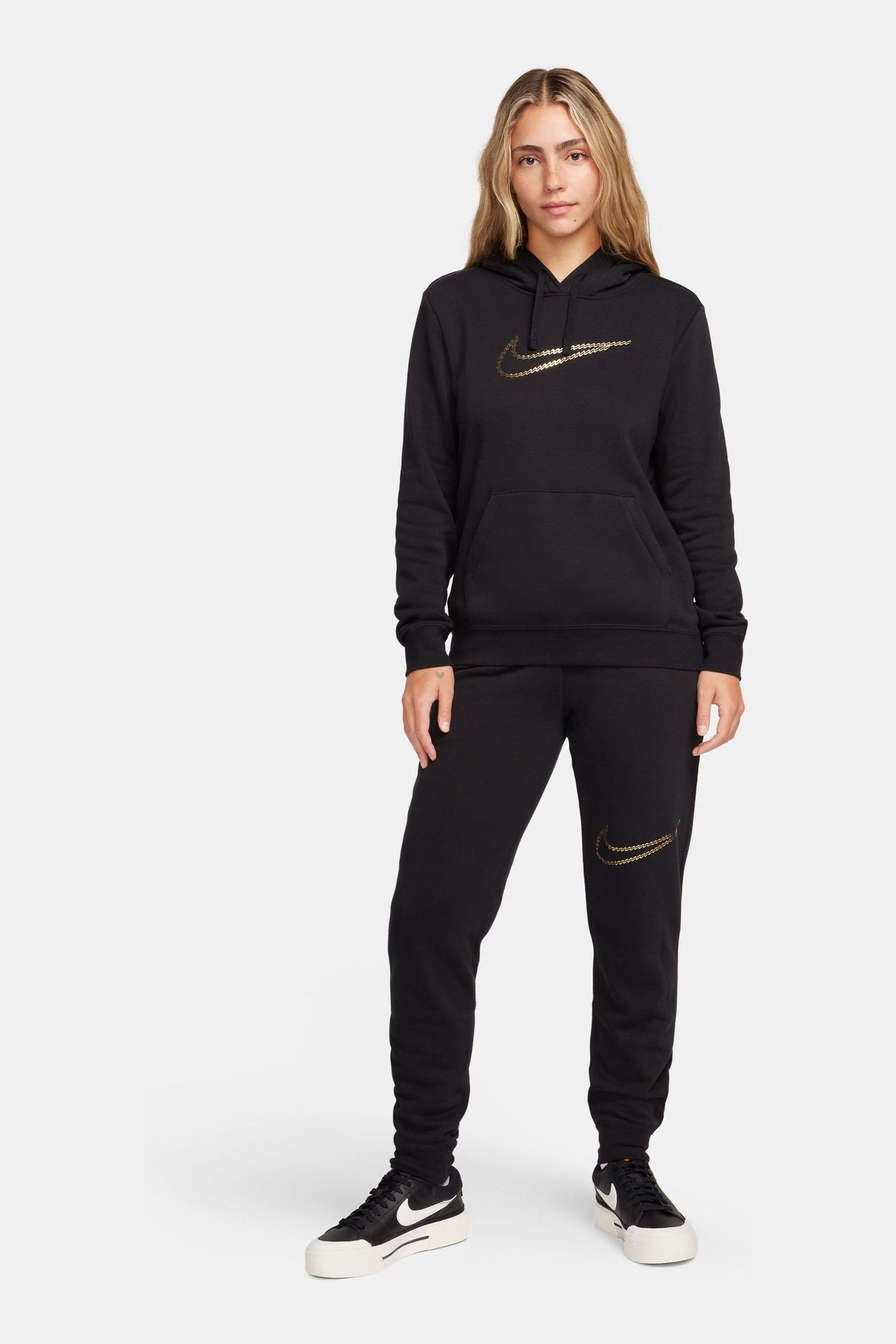 Nike metallic hoodie women's hotsell