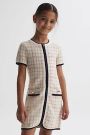 Reiss Pink Mila Junior Twill Short Sleeve Dress - Image 1 of 6