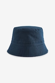 Navy Blue/Ecru White Reversible Bucket Hat - Image 5 of 6