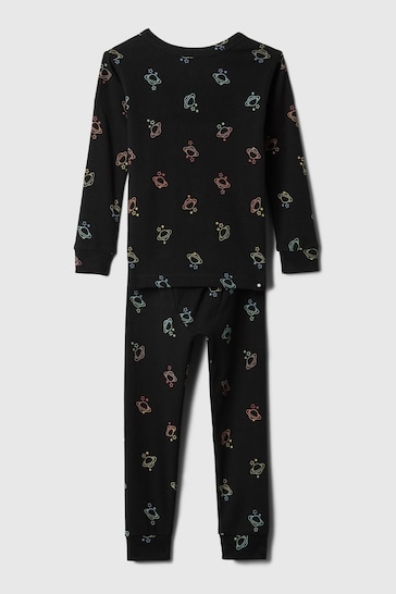 Gap Black Organic Cotton Print Pyjama Set (12mths-5yrs)