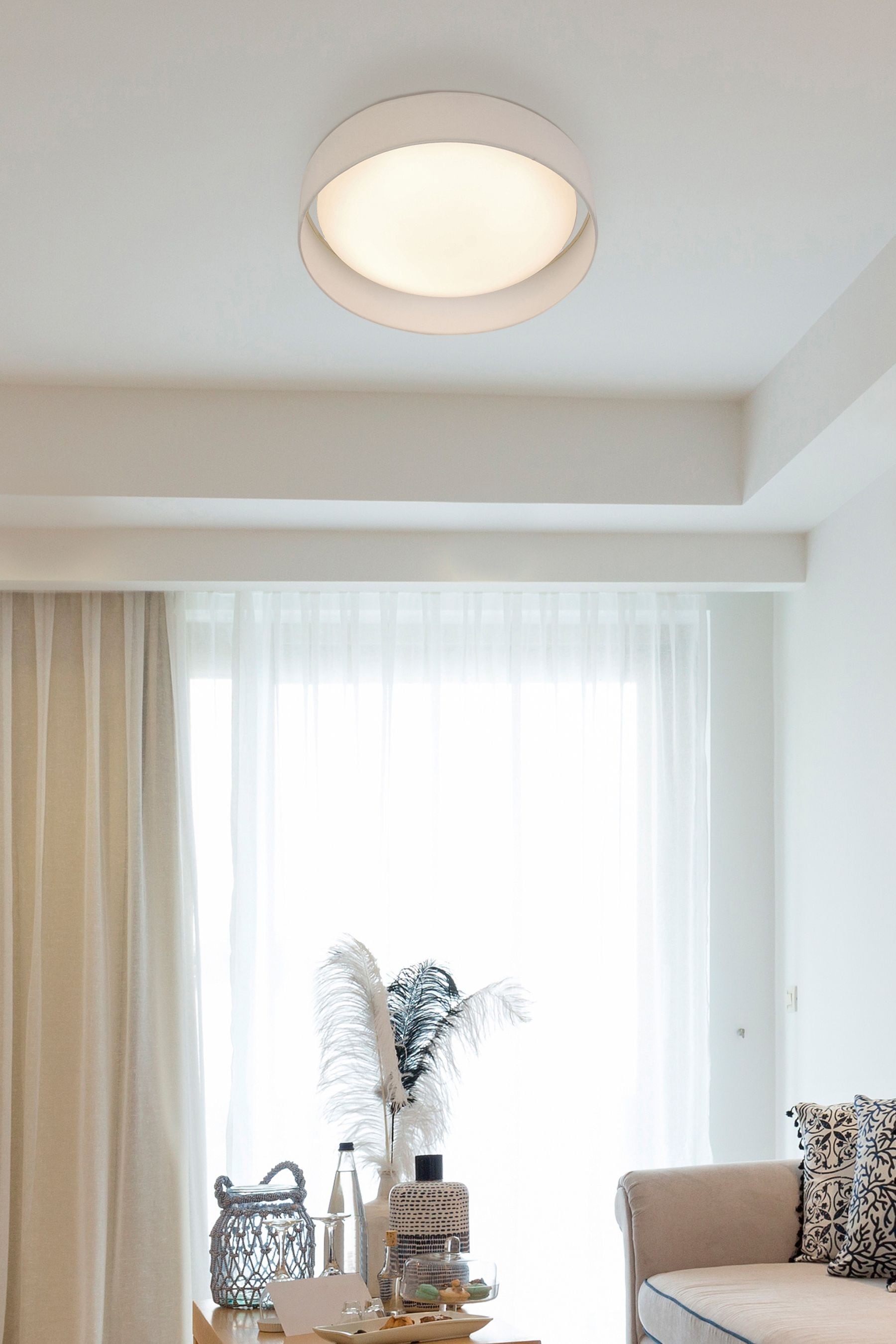 White led flush online ceiling lights