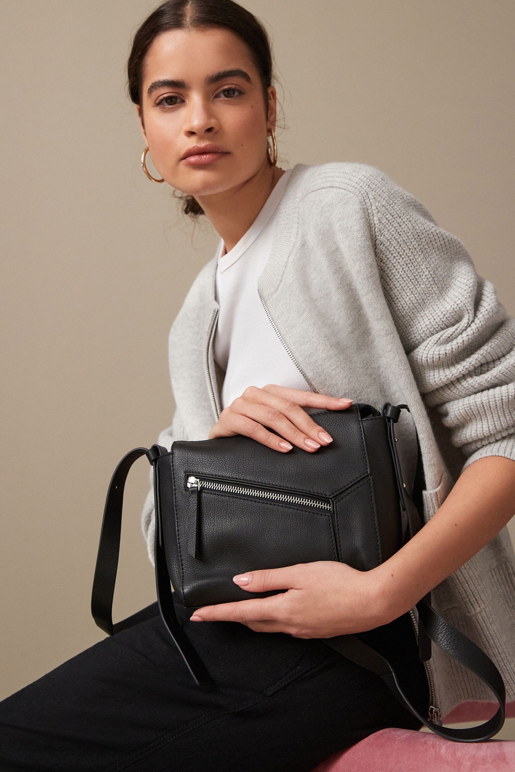Next leather crossbody bag clearance