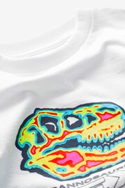 White Skull Dino Relaxed Fit Short Sleeve Graphic T-Shirt (3-16yrs) - Image 3 of 3