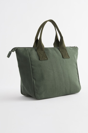 Khaki Green Handheld Lunch Bag