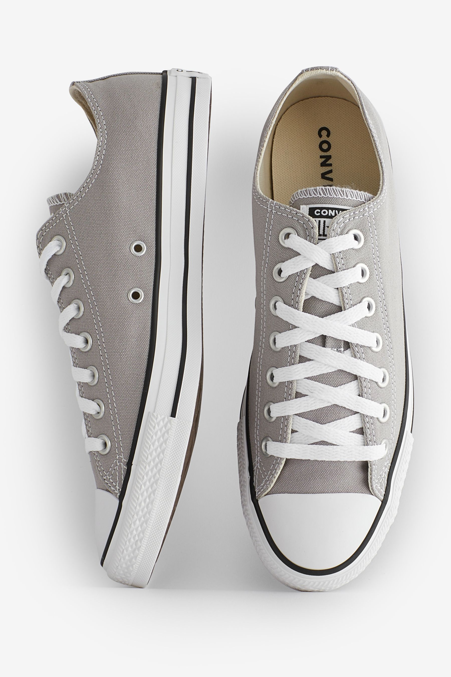 Converse Grey Chuck Taylor Ox Classic Low Trainers