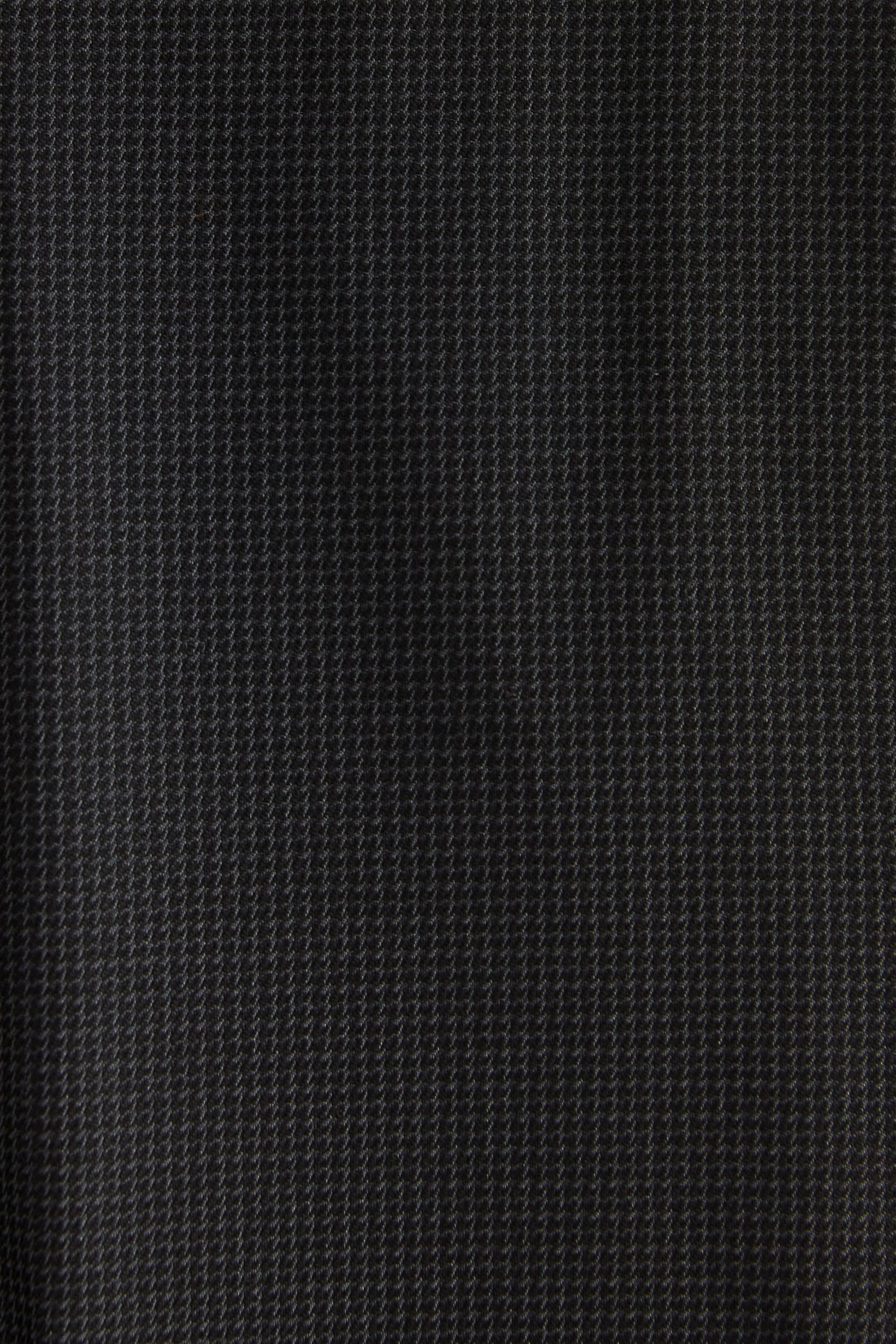 Black Slim Textured Smart Trousers - Image 8 of 11