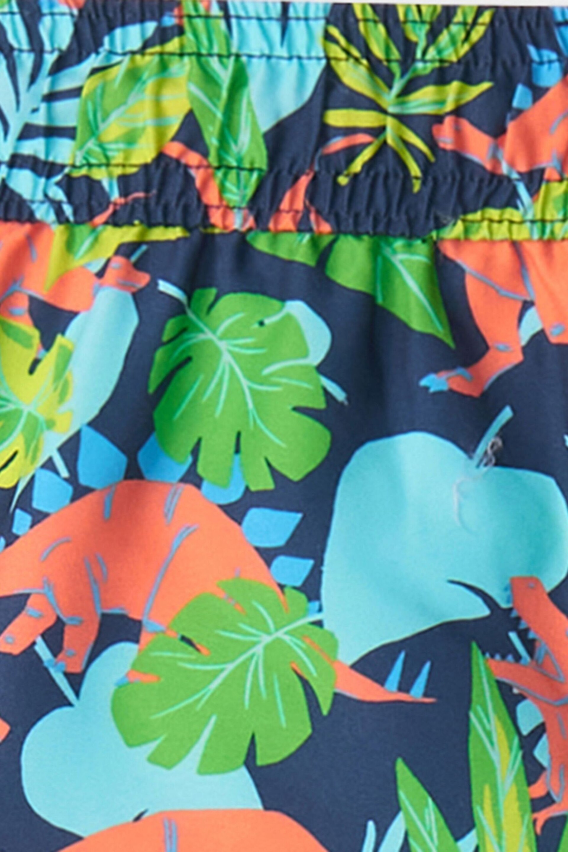 Hatley Blue Dinosaur Jungle Swim Shorts - Image 4 of 5