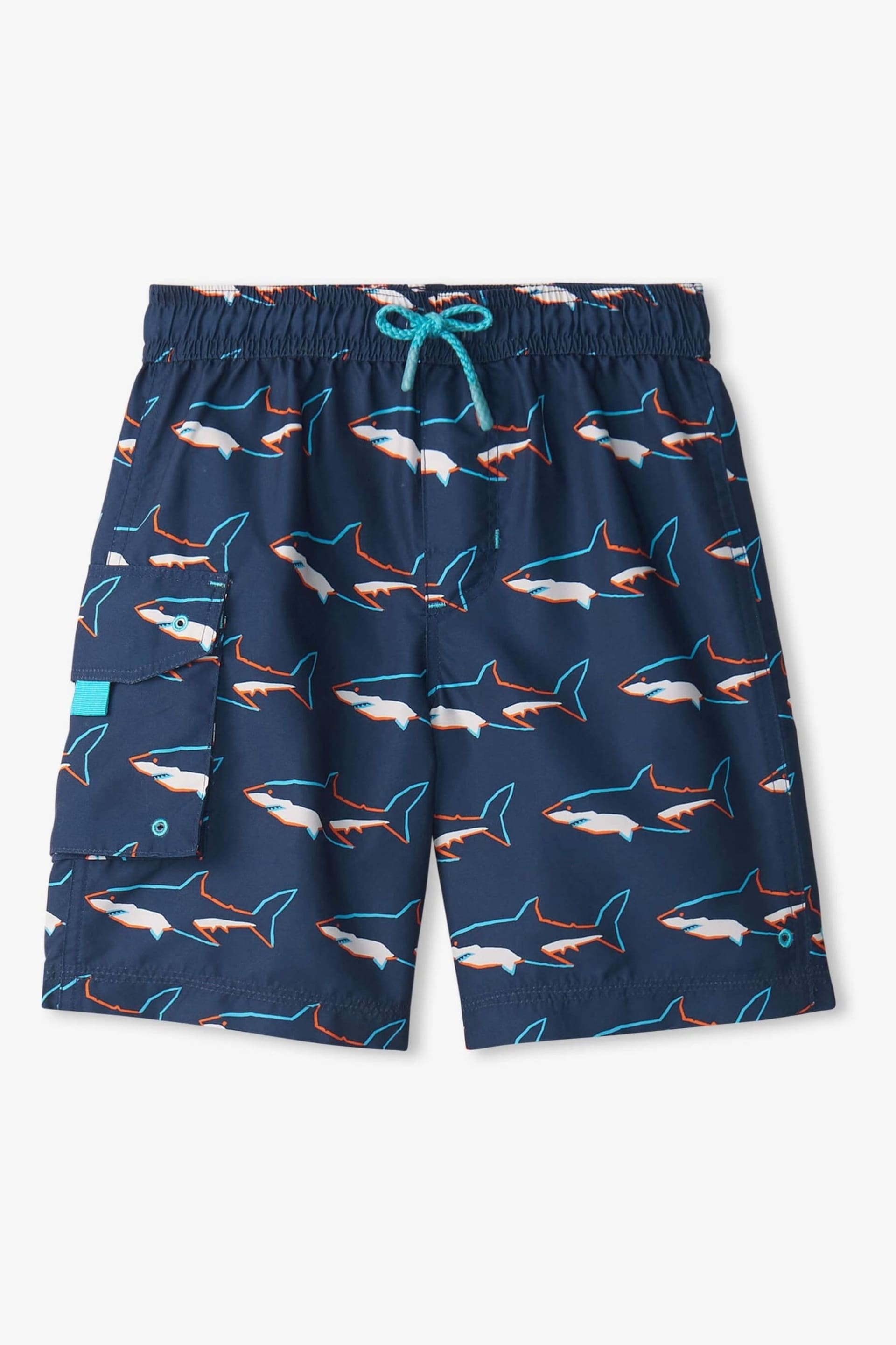 Hatley Tropical Sharks Swim Shorts - Image 1 of 6