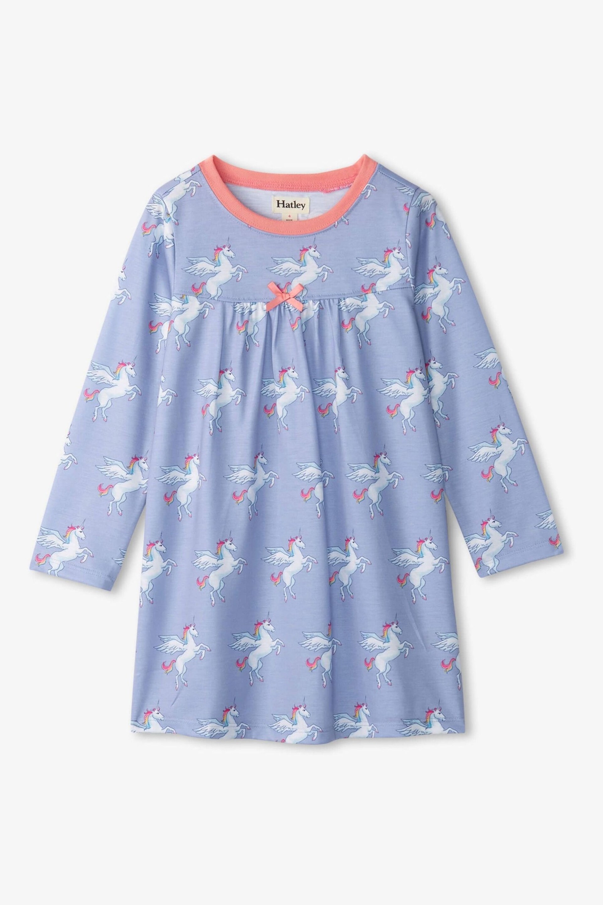 Hatley Purple Rainbow Pegasus Long Sleeve Nightdress - Image 1 of 6