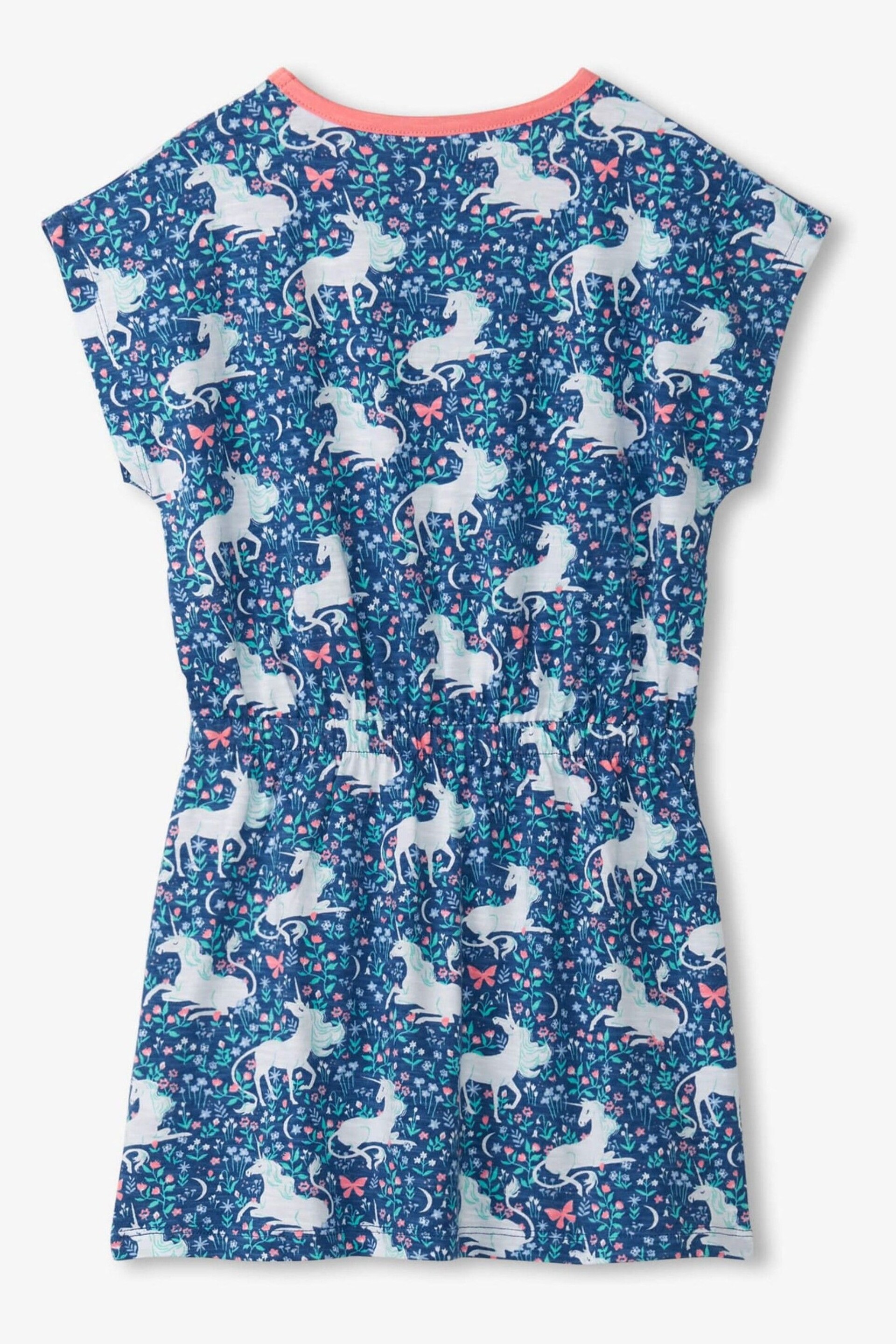 Hatley Blue Unicorn Garden Relaxed Dress - Image 2 of 6