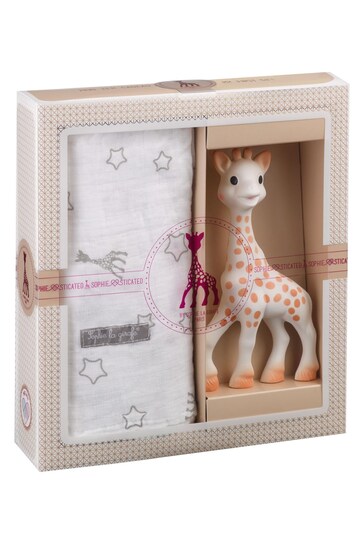 Sophie La Girafe Teether And Cotton Muslin Gift Set