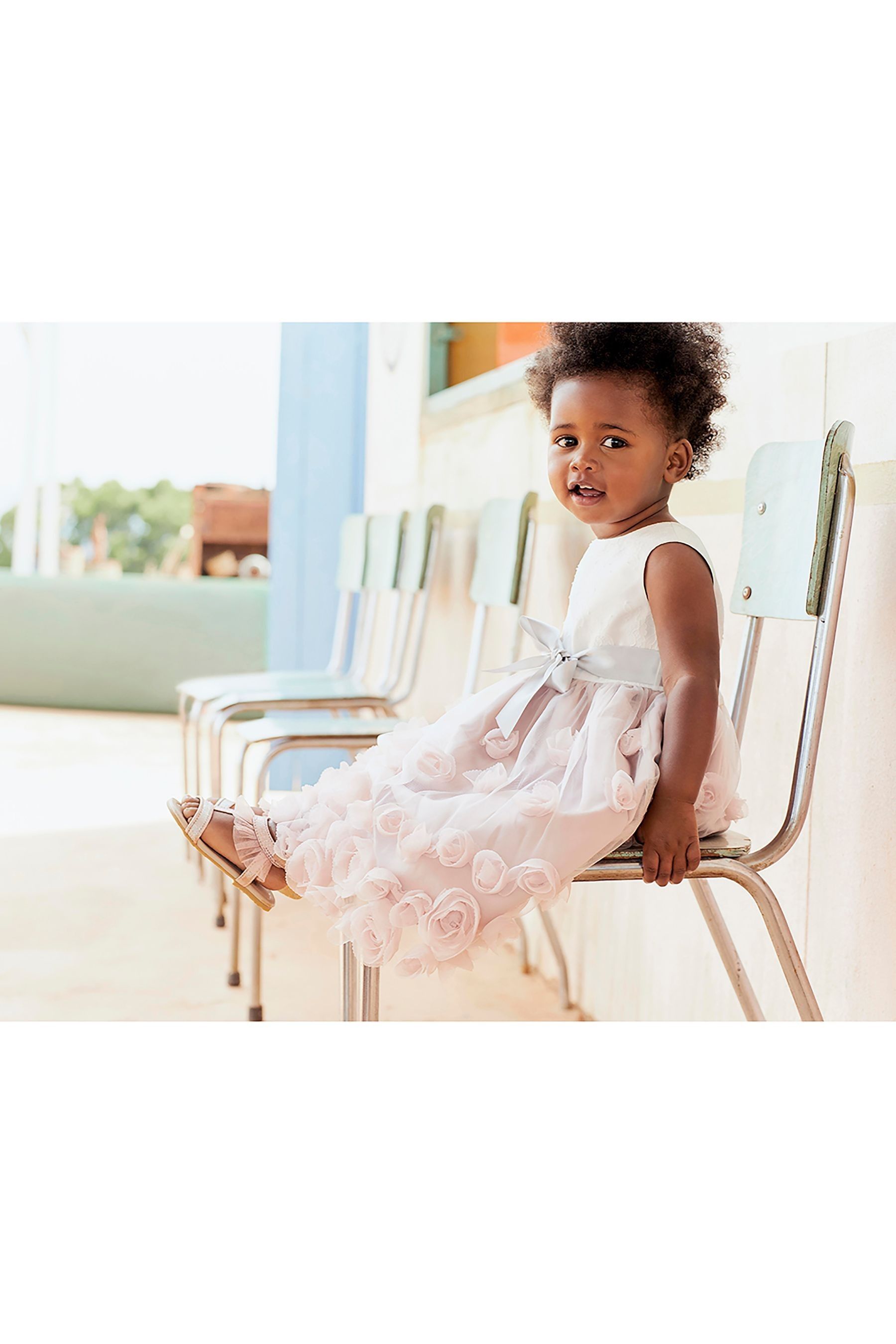 Buy Monsoon Pink Baby Ianthe Dress from Next Luxembourg