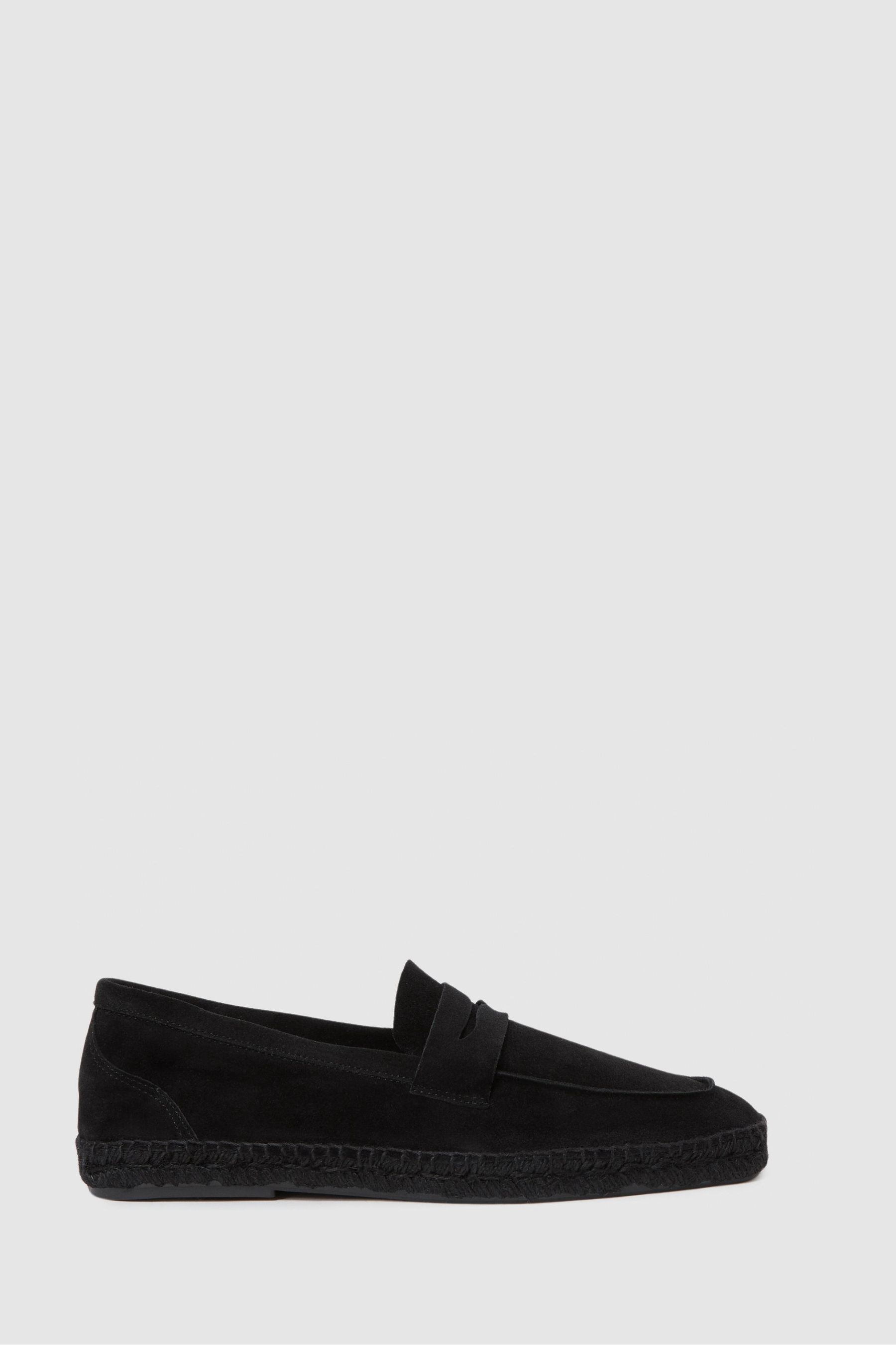Buy Reiss Black Espadrille Suede Summer Shoes from the Next UK online shop