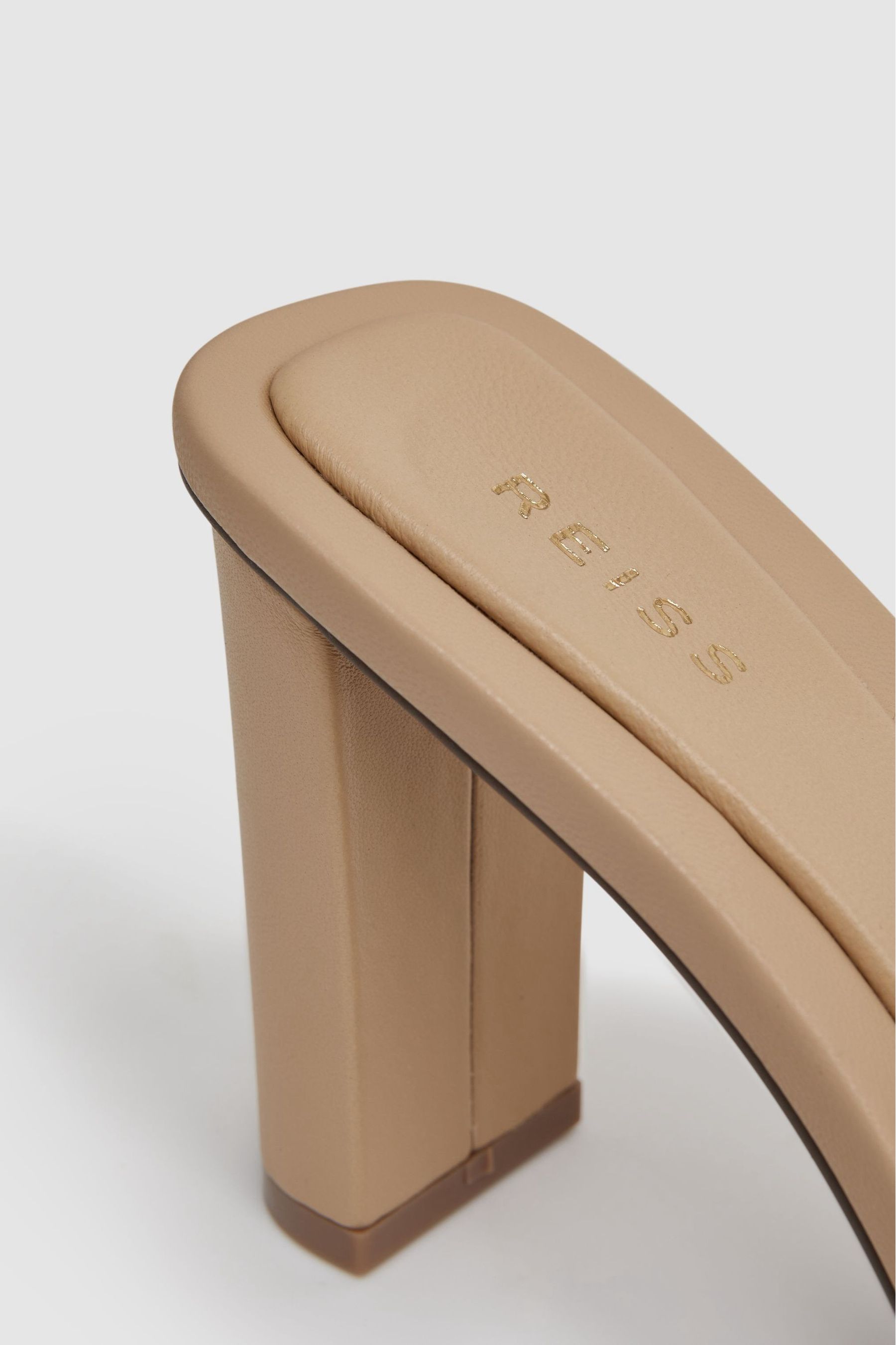 Leather block heel mules deals