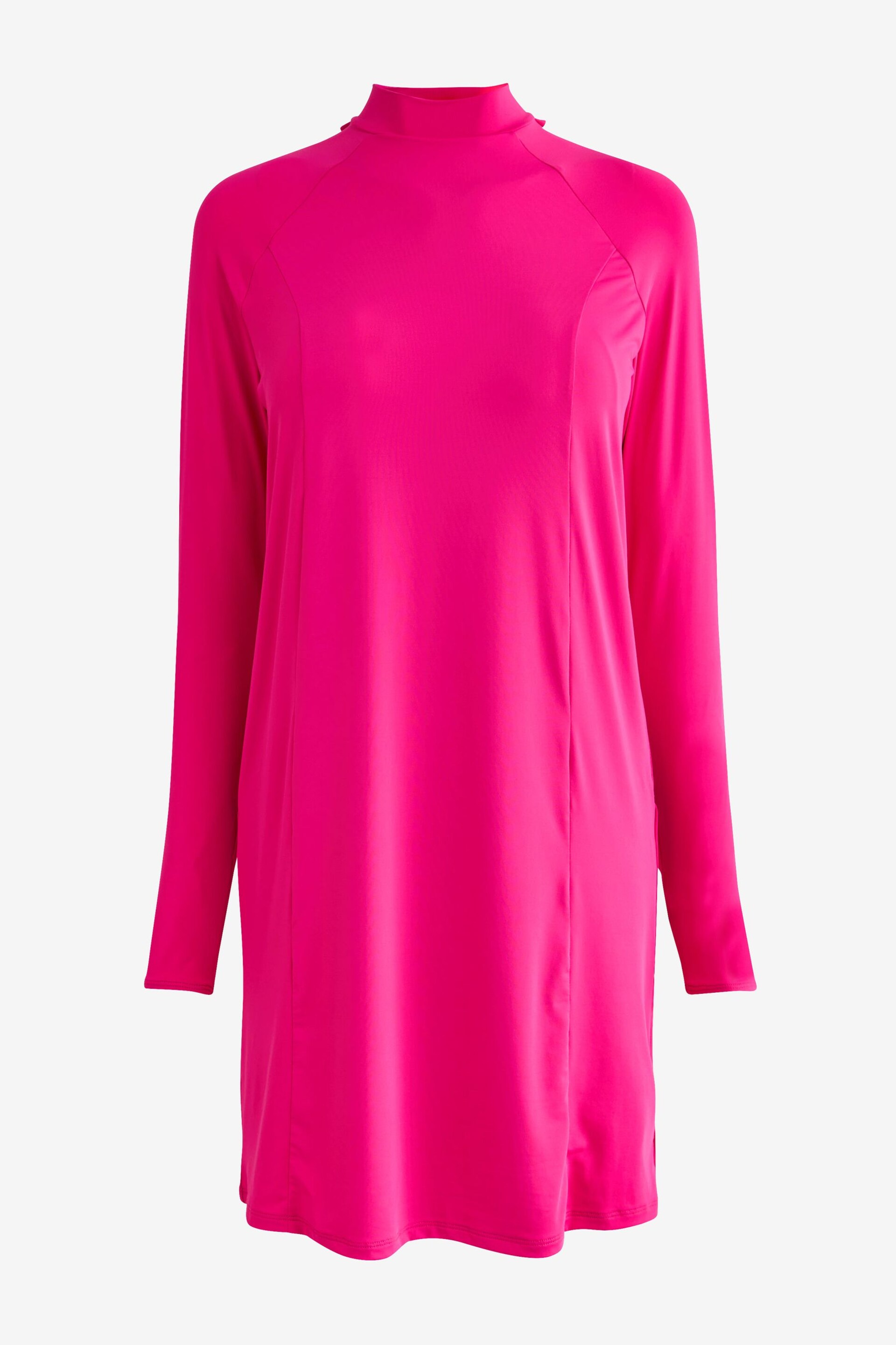 Pink Long Sleeve Modesty Burkini Shaping Swimsuit - Image 4 of 6