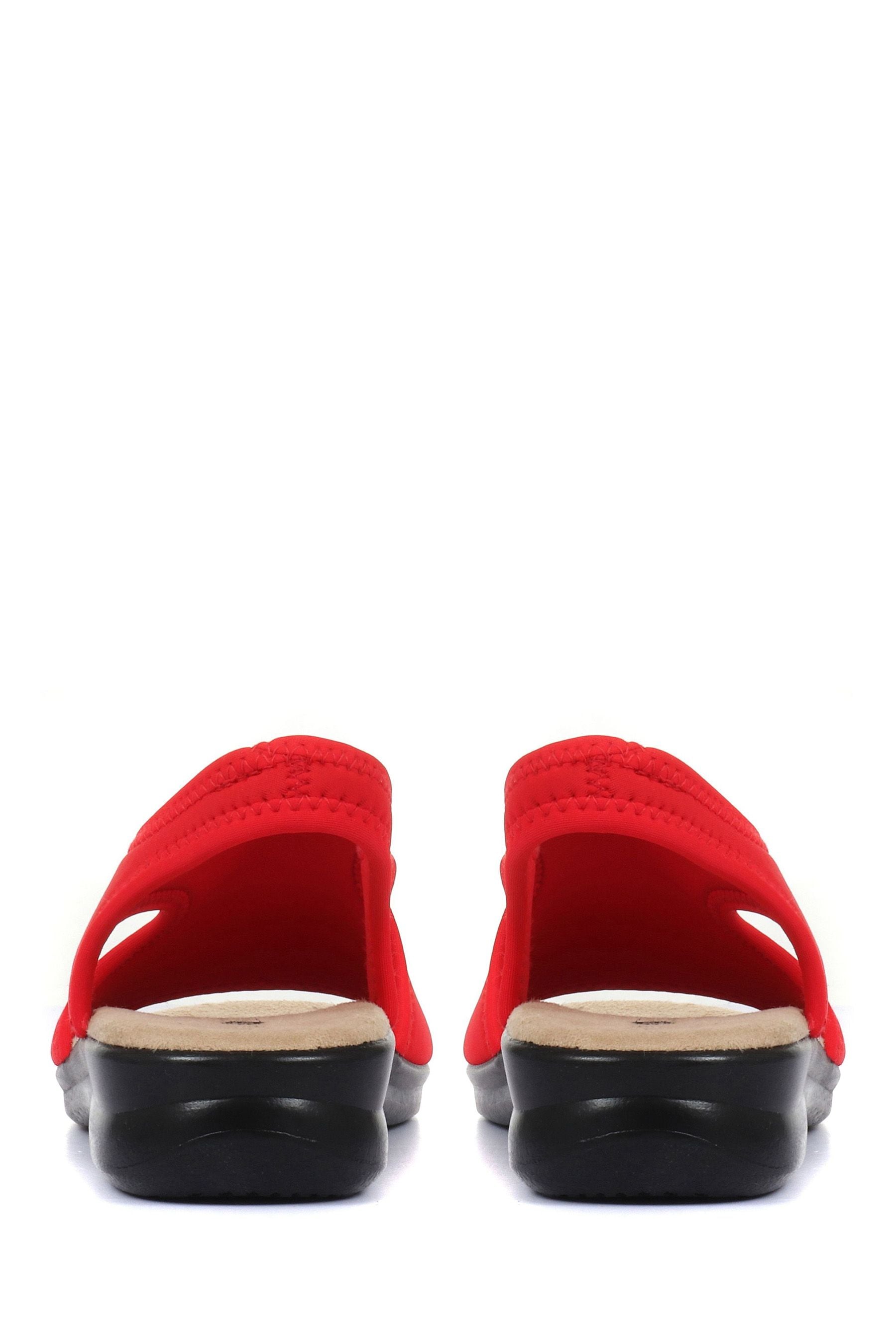 Pavers red sandals sale