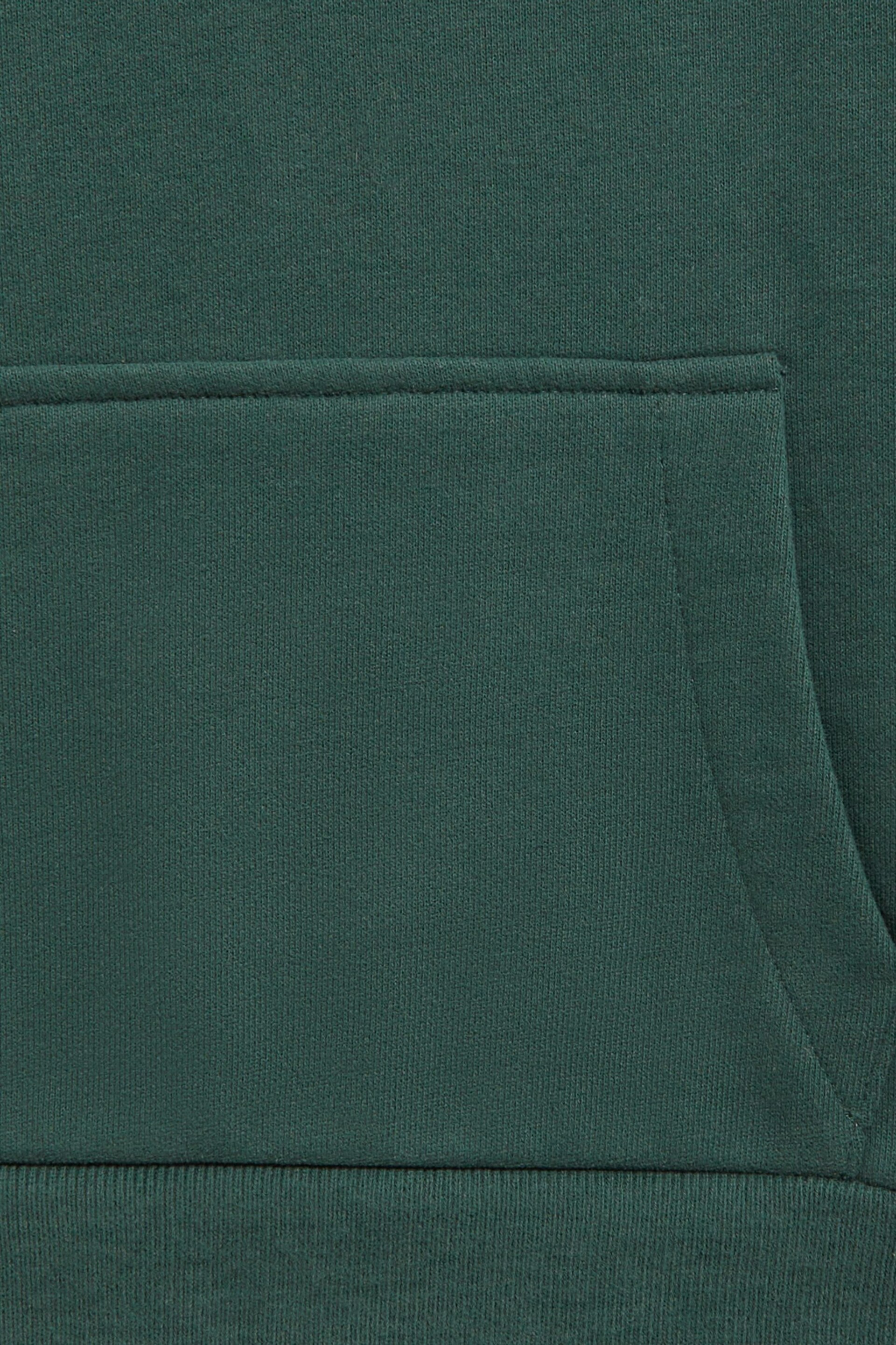 Reiss Midnight Green Alexander Junior Oversized Cotton Jersey Hoodie - Image 7 of 7