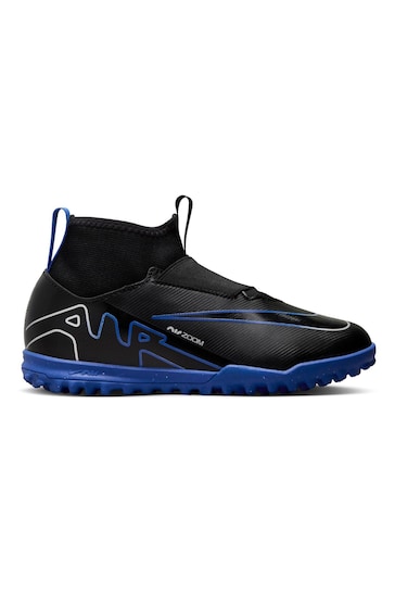 Nike Black Jr Zoom Mercurial Superfly 9 Academy Turf Football Boots