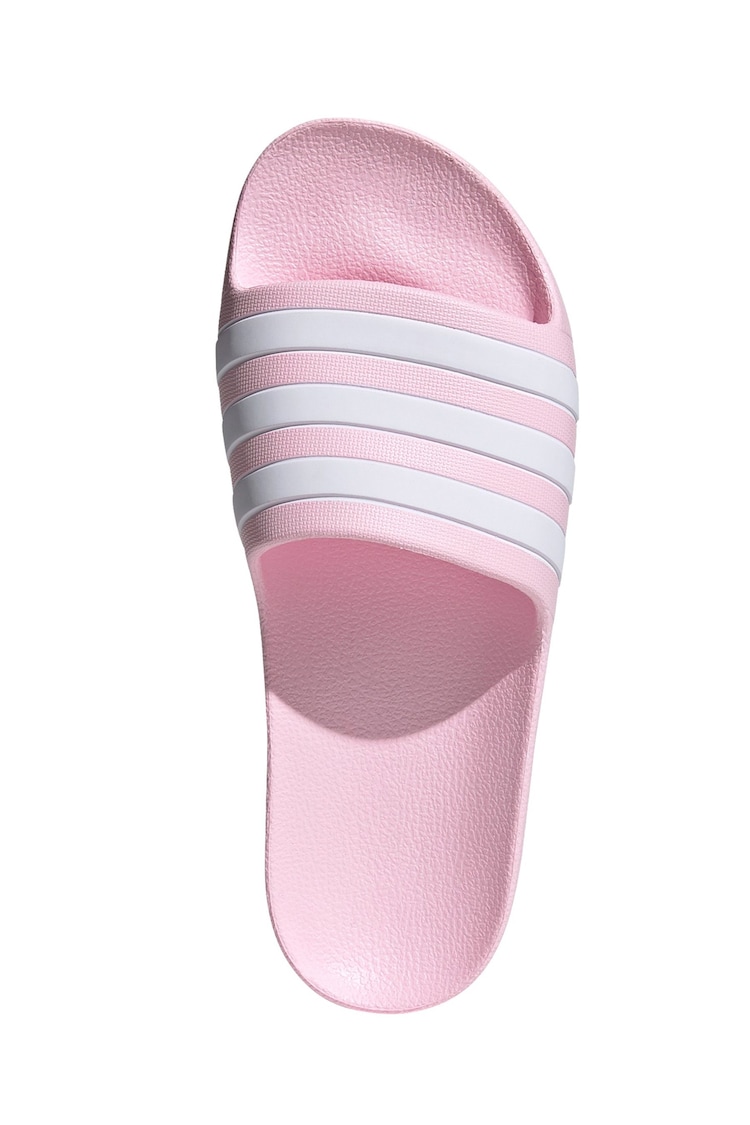 adidas Pink Adilette Youth Kids Sliders - Image 10 of 10