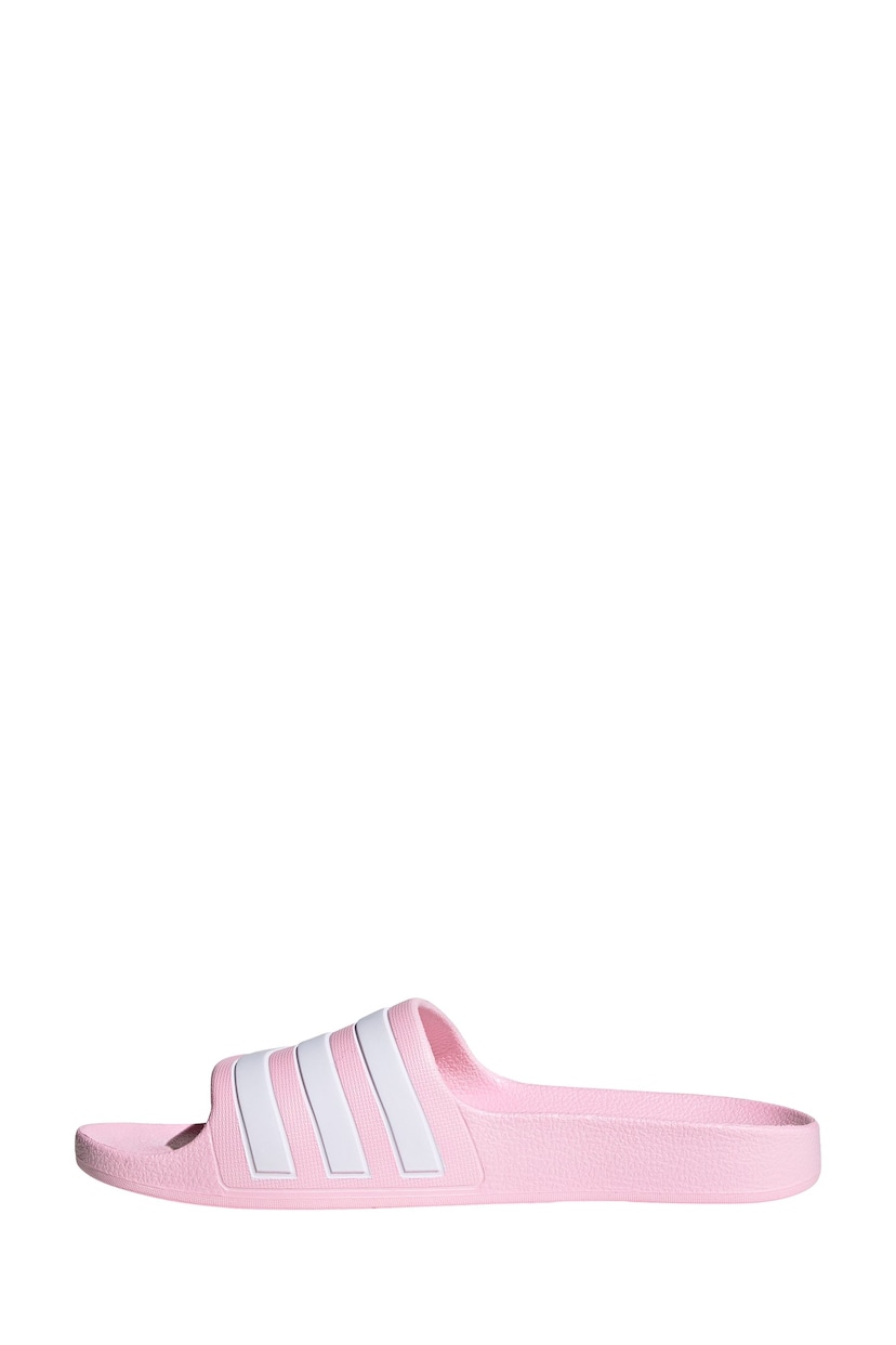 adidas Pink Adilette Youth Kids Sliders - Image 2 of 10