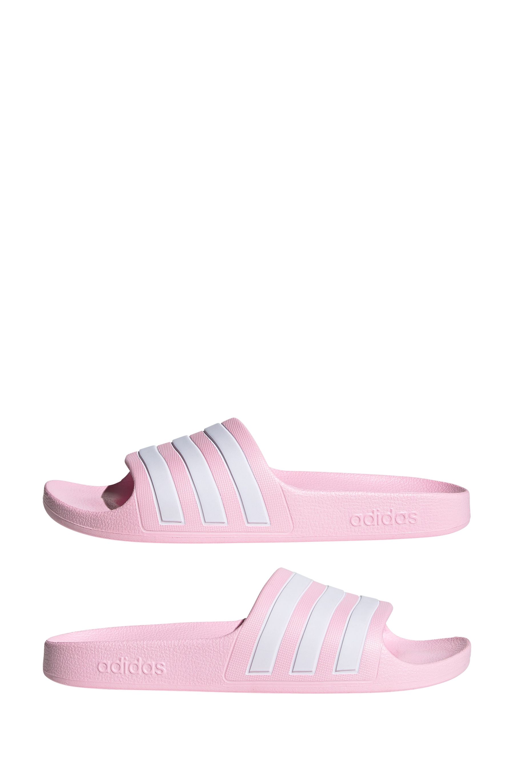 Girls pink adidas sliders on sale