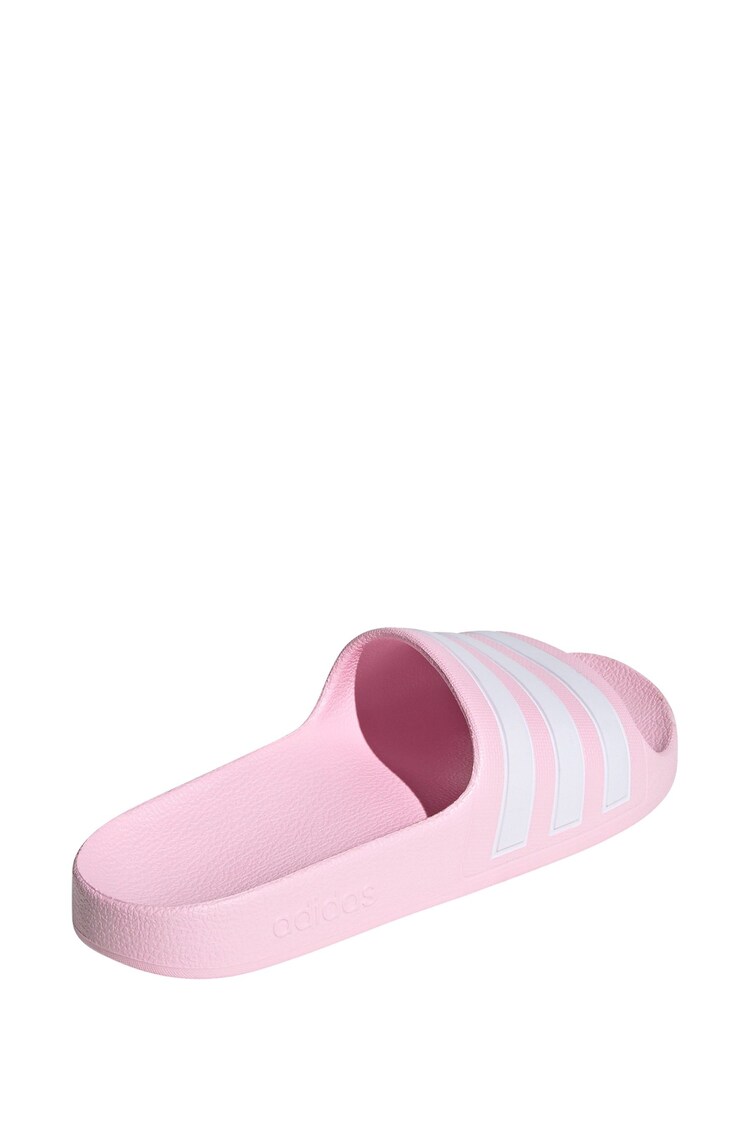 adidas Pink Adilette Youth Kids Sliders - Image 7 of 10