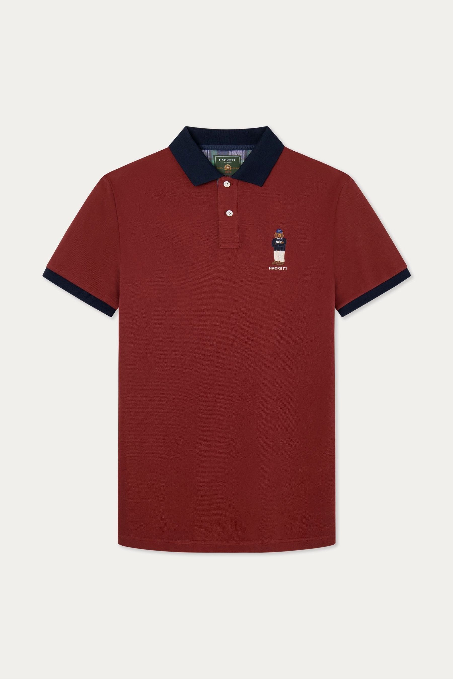 Buy Hackett London Men Red Polo Shirt from Next Luxembourg